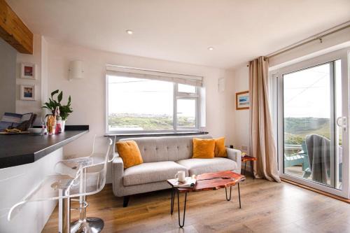 Porthtowan Apartamento | One bed spectacular ocean views, walk to the beach