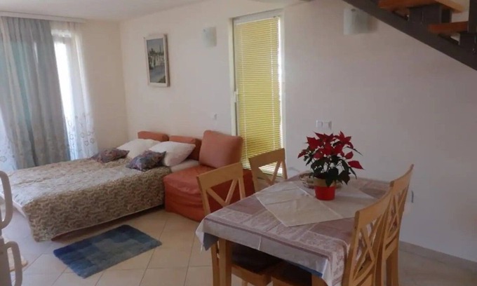 Gradac Apartamento | Apartamento de una habitación con balcón y vista al mar Gradac, Makarska (A-21172-b)