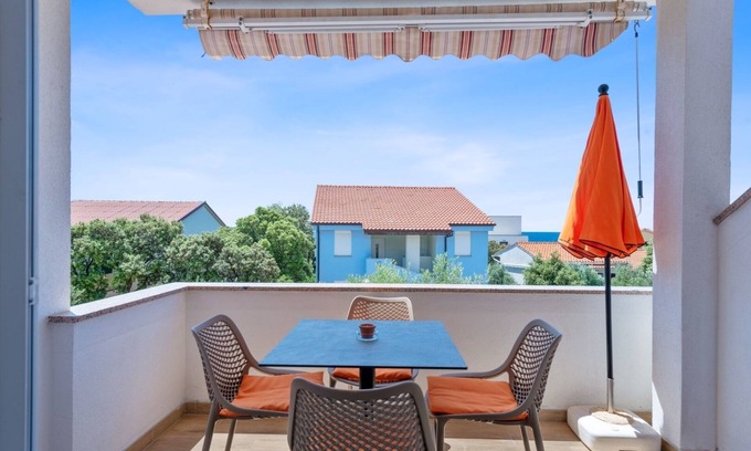 Mandre Apartamento | Apartamento de una habitación con una terraza Mandre, Pag (A-6418-d)
