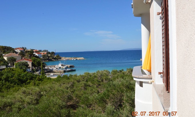 Jakisnica Apartamento | Apartamento de una habitación con terraza y vista al mar Jakisnica, Pag (A-4160-b)