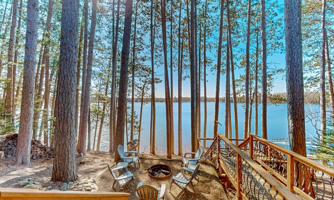 Eagle River Casa | One-of-a-kind lakefront A-frame overlooking Echo Lake with theater room