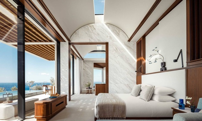 Kea Villa | One & Only Kea Island Villa | Villa Panorama | 2 Bedrooms | Private Pool | Stunning Sea Views | Spa&Wellness Centre at Resort | Vroskopos Bay
