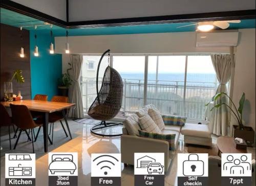 Onjuku Apartamento | Onjukuオシャンビューアジアントロピカル貸し切り御宿駅5分海岸2分