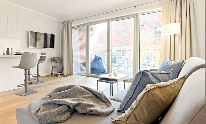 Daenschendorf Apartamento | Op de Düün – Exclusive Holiday Apartment with Sauna and Terrace