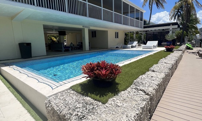 Toll Gate Shores Casa | "Our Happy Place" Paradise in Islamorada with Heated Pool and 90 ft Dock