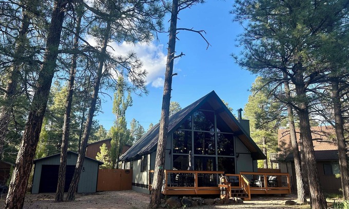 Munds Park Cabina | Out of Office: Cozy A-frame cabin in the pines near trails and adventure!