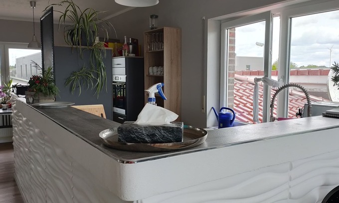 Quakenbruck Apartamento | Overnight stay in special locations with parking and private terrace
