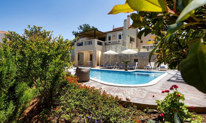 Roussospiti Villa | Palladio Villa de lujo con vista increíble