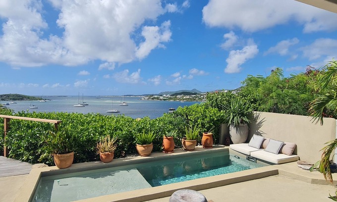 Cul de Sac Casa | PALM BLUE...Caribbean Pinel Bay