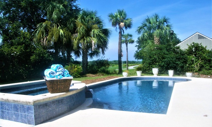 Palmetto Dunes Casa | MINUTOS DE PLAYA GRANDE PISCINA GRANDE EN ROBERT TRENT JONES CAMPO DE GOLF