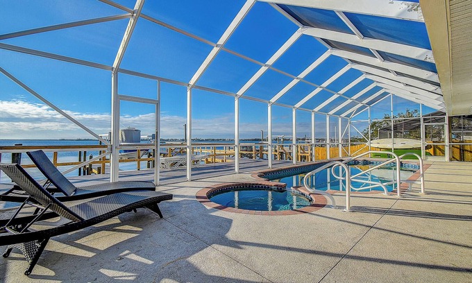 Palmetto Casa | Palmetto Waterfront 4BR Home Pool, Private Pier
