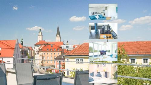 Altstadt Sudwest Apartamento | Panorama Stadtblick Penthouse 105qm Maisonette Oldtown