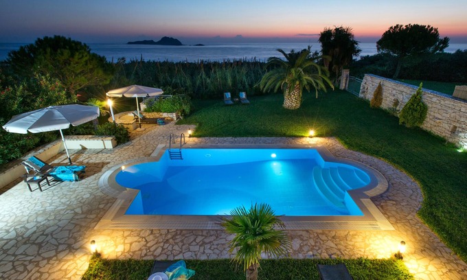 Arillas Villa | Panorama Villas, Villas de 3 dormitorios con vistas al mar y piscina privada