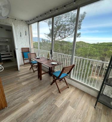 Argeles Plage Apartamento | Panoramic By Bellavista - direct Bord de plage - terrasse