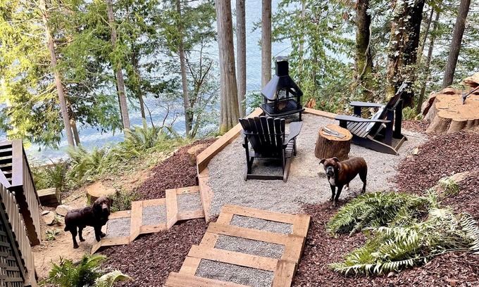 Sudden Valley Casa | Panoramic Lake View Living with Hot Tub! Pet Friendly!