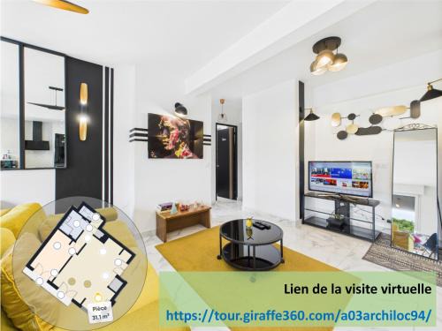 Saint-Maurice Apartamento | Panoramique du Bois de Vincennes à Paris, avec balcon terrasse
