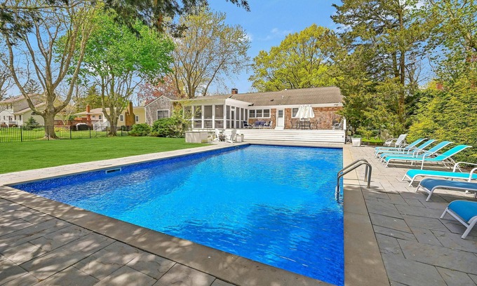 Southold Casa | North Fork Dream Getaway, Walk to Private Beach & In-Ground Pool!