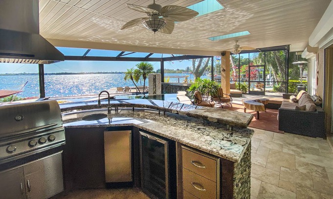 Palmetto Casa | Paradise on the Bay - Snead Island FL Waterfront - pool featured on Insane Pools