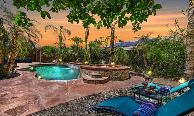 Coachella Casa | Paradise private resort with waterfall pool