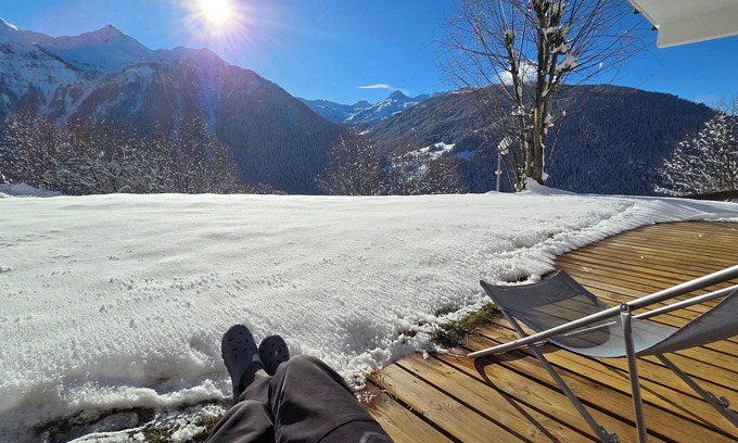 Peisey-Nancroix Apartamento | Paradiski. Très Belle vue Montagne. Calme Absolu. Commerce et Télésiège à Pied