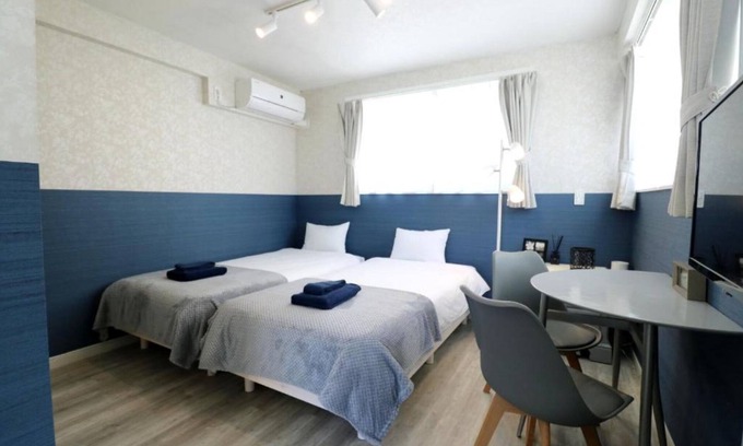 Motobu Hotel | Park Side Mori202 Twin Room / Kunigamigun Okinawa