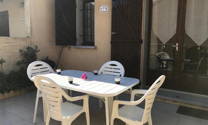 Leucate Villa | Pavillon T2 Mezzanine, 6 couchages, proche plage, terrasse, parking privé, TV, lave-linge - FR-1-81-92