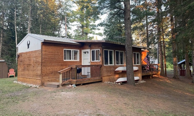 Cheboygan Cabina | Peaceful Cabin with Boat Dock along the Black River