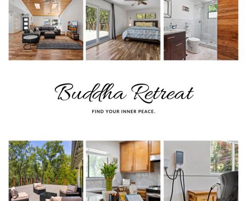 Groveland Casa | Peaceful Creekside Buddha Retreat