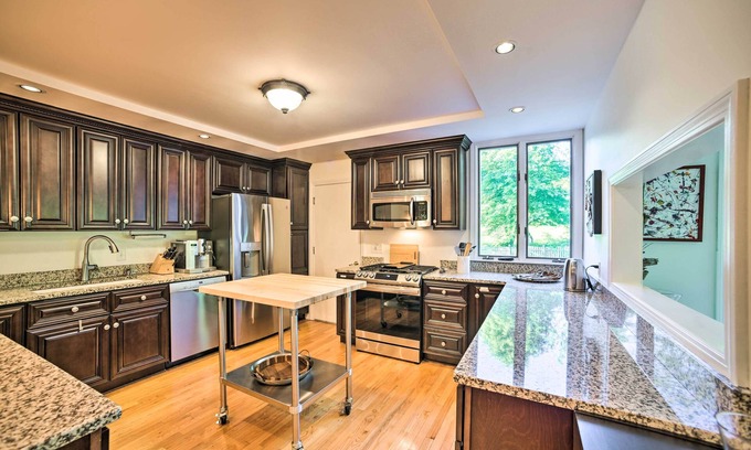 Williamstown Casa | Peaceful Family Home w/ Fire Pit & Large Yard