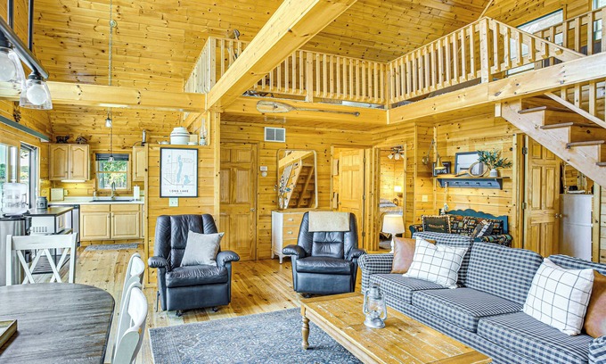 Branch Cabaña | Peaceful Long Lake Cottage w/ Deck, Dock & Kayaks!
