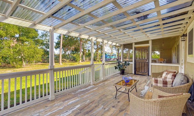 Loxahatchee Groves Apartamento | Peaceful Loxahatchee Apartment w/ Covered Porch