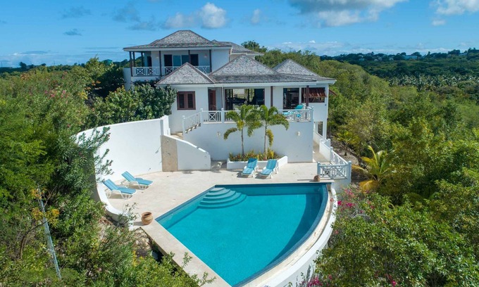 Willikies Villa | Peaceful Luxury Villa, Large Pool, Stunning Sea Views & Private Dock