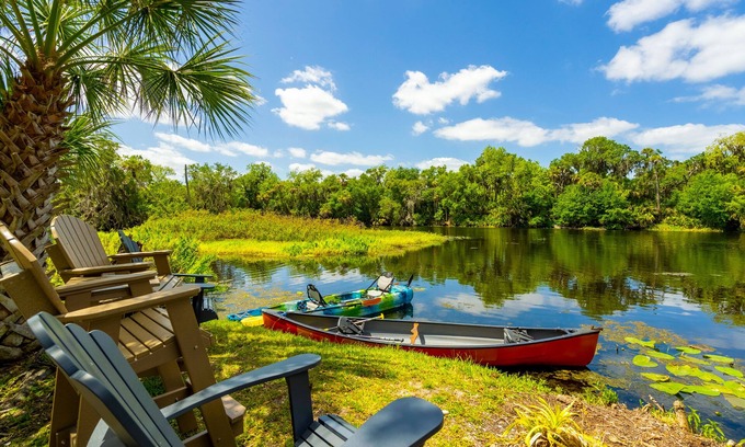 Braden River Casa | Peaceful Riverfront Oasis with Private Island
