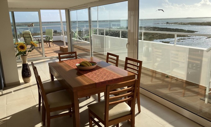 Fuseta Apartamento | Ático Apartamento Con Piscina comunitaria y espectacular laguna Vistas.