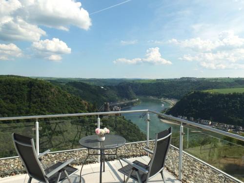 Sankt Goarshausen Apartamento | Penthouse für 2 Personen mit Dachterrasse und Rheinblick
