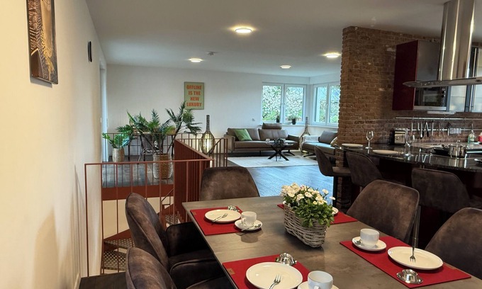 Ockershausen Apartamento | Penthouse Habicht, large penthouse with roof terrace in a quiet location, 2 carports