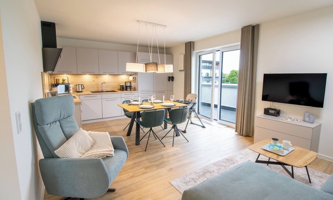 Tossens Apartamento | Penthouse Lotta - view of the greenery. Stylish. Family-friendly. Quiet.