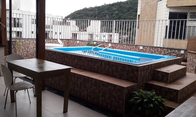 Parque Enseada Apartamento | PENTHOUSE W/ POOL AND PRIVATE BARBECUE ENSEADA GUARUJA NEAR THE BEACH