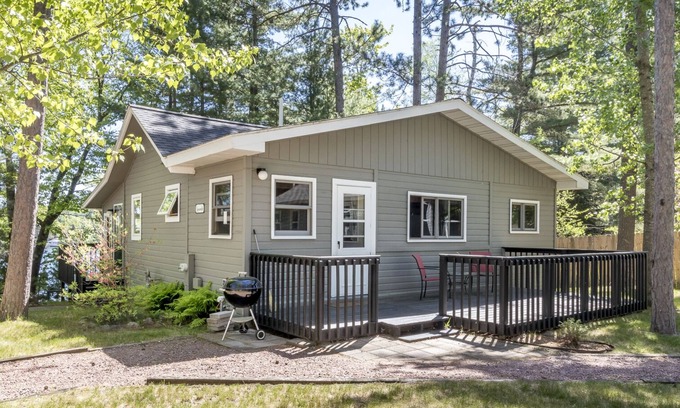 Minocqua Casa | Ipswich Cabin en el lago Minocqua