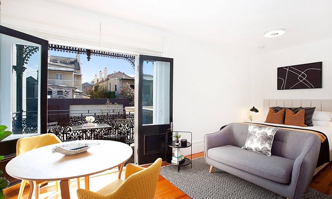 Glebe Apartamento | Estudio moderno de buen gusto 2. 3Km del centro de la ciudad