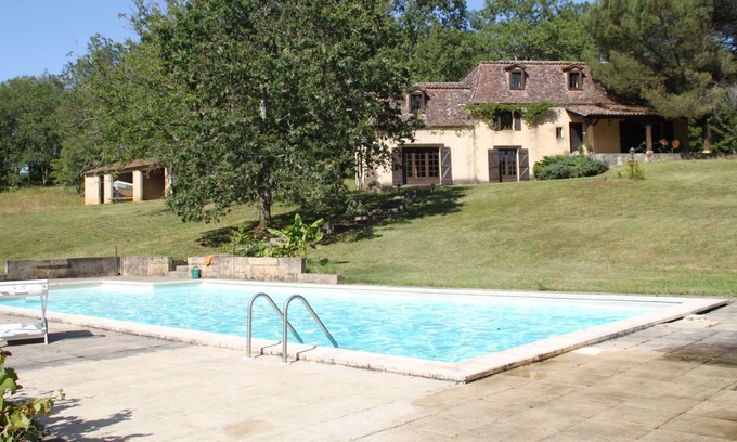 Campsegret Casa | Casa Périgourdine con piscina y estanque privado.