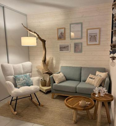 Concarneau Apartamento | Perle des Sables Blancs, appartement entier à 100m de la plage avec parking privé