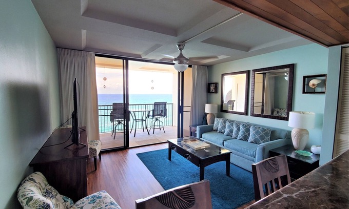 Makaha Condominio | Princesa hawaiana - Piso alto con vista espectacular, océano, tortugas, puestas de sol