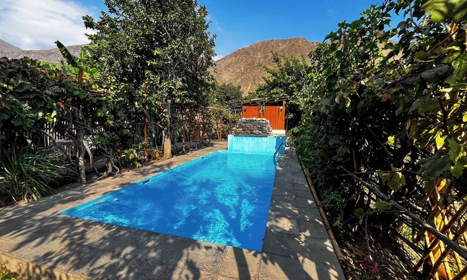Lunahuaná Casa | Pet-Friendly Ecological House with Orchard and Swimming Pool