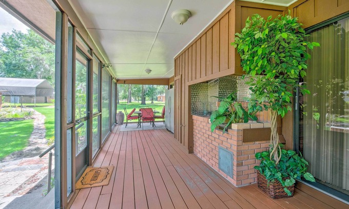 Crystal River Casa | Pet-Friendly Inglis Retreat w/ Lake + Dock!