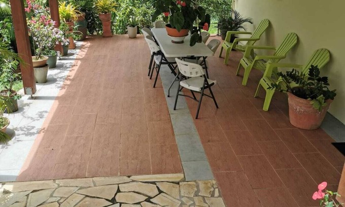 Saint-Esprit Casa | PETIT COLIBRI - Apartamento / Villa en planta baja con aire acondicionado - Calma y serenidad