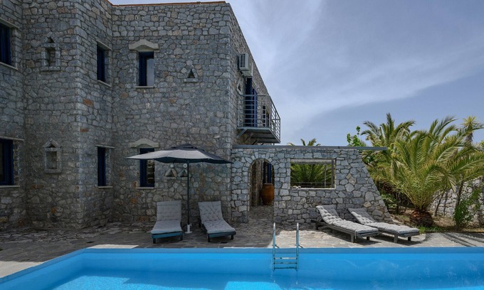 Lampini Villa | Petritis,serene villa,pool,Near taverns,Crete,Greece