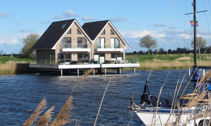Harlesiel Casa | ♥ Perla en la marina ♥, casa sobre pilotes en Carolinensiel - Harlesiel
