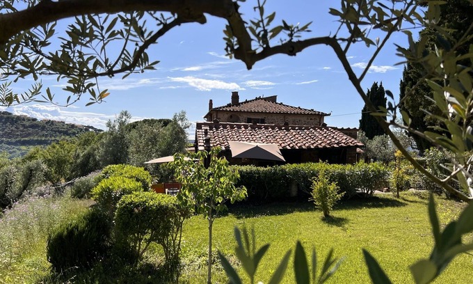Castagneto Carducci Cabaña | "Piccola" pequeña casa, el jardín, vistas al mar limpio, 6 km al mar