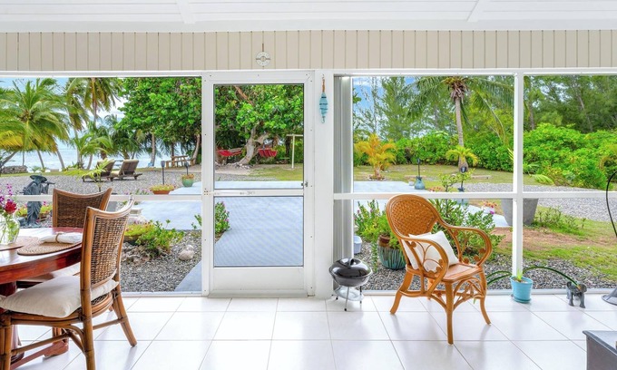 Breakers Casa | Piece of Mine Blue: Beach Cottage on 200-feet of Shoreline w/ Screened Porch, Snorkeling + Hammocks